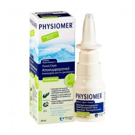 Physiomer Nasal Spray Υπέρτονο Ρινικό Σπρέι με 100% Θαλασσινό Νερό & Εκχύλισμα Ευκαλύπτου & Άγριας Μέντας Κατάλληλο για Παιδιά από 6 ετών & Ενήλικες, 20ml
