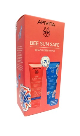 Apivita Bee Sun Safe Beach Essentials Promo Pack με Hydra Fresh Face & Body Milk, 100ml & After Sun Cool & Sooth Face & Body Gel Cream, 100ml, 1σετ