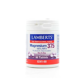 Lamberts Magnesium 375 Συμπλήρωμα Διατροφής Με τις 4 Σημαντικότερες Μορφές Αλάτων Μαγνησίου, 60 tabs