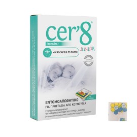 Cer 8 Junior Παιδικά Εντομοαπωθητικά -Αντικουνουπικά Αυτοκόλλητα, 24 τεμάχια