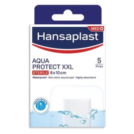 Hansaplast Aqua Protect XXL Αδιάβροχα Επιθέματα Μεγάλου Μεγέθους (8 x 10cm), 5τεμ