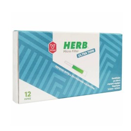 Herb Micro Filter Ultra Thin Κατάλληλο για Slim ή Στριφτό Τσιγάρο, 12τεμ
