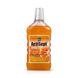 Intermed Actisept Mouthwash Orange Καθημερινό Φθοριούχο Στοματικό Διάλυμα με Γεύση Πορτοκάλι, 500 ml