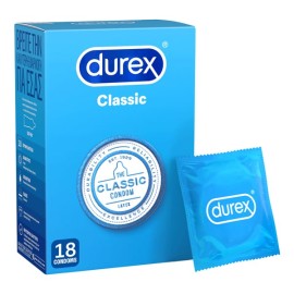 Durex Classic The Beloved Original Προφυλακτικά Με Ήπια Λίπανση, 18τεμ